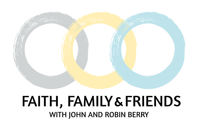 A green background with the words " ccc faith, family & friends ".