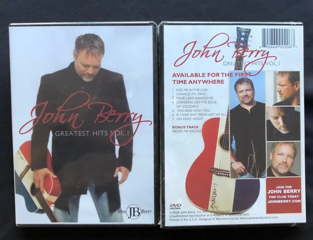 Two dvds of john berry 's greatest hits